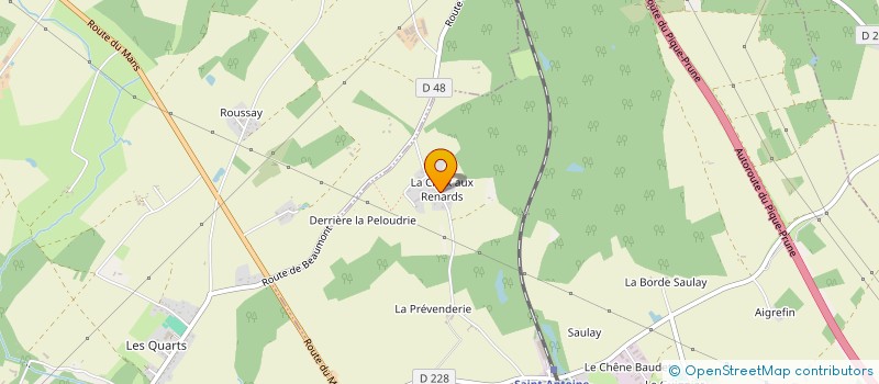 localisation de l'entreprise MADAME MORGANE GUILLAUME  SAINT-ANTOINE-DU-ROCHER