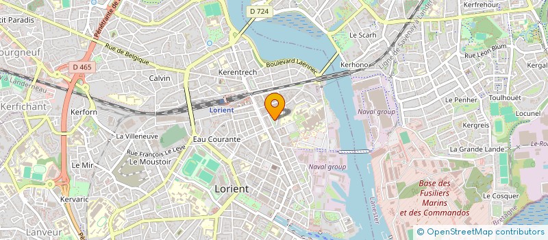 localisation de l'entreprise MADAME MORGANE GUILLERON  LORIENT