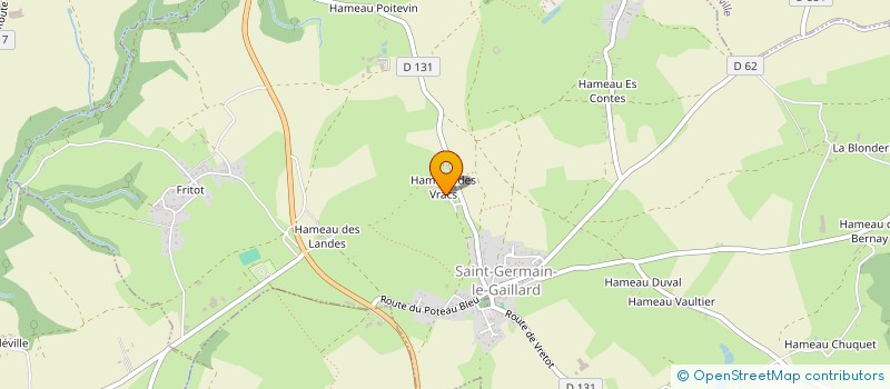 localisation de l'entreprise MADAME MORGANE GUILLOT  SAINT-GERMAIN-LE-GAILLARD