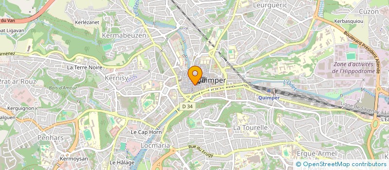 localisation de l'entreprise MADAME MORGANE GUILLOU à QUIMPER