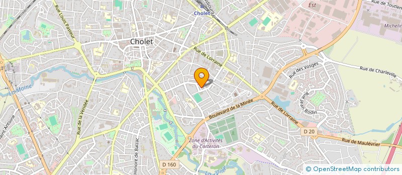 localisation de l'entreprise MADAME MORGANE GUYOT  CHOLET