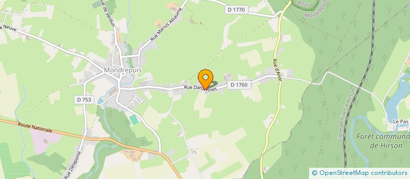 localisation de l'entreprise MADAME MORGANE HALLET  MONDREPUIS