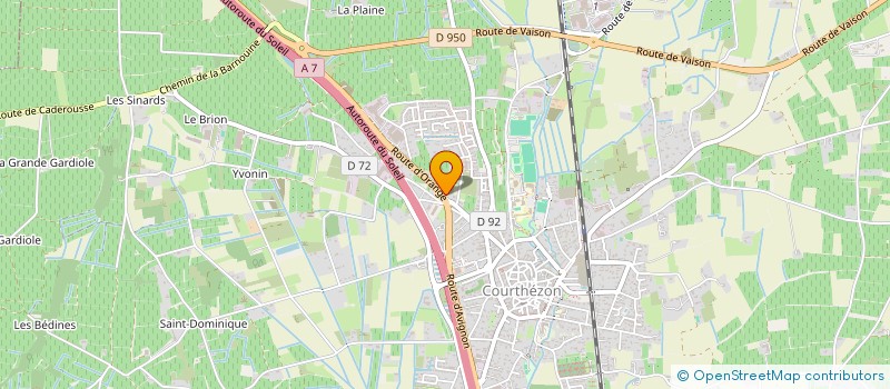 localisation de l'entreprise MADAME MORGANE HAMOUD  COURTHEZON