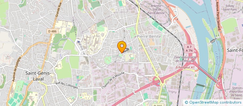 localisation de l'entreprise MADAME MORGANE HECHINGER  OULLINS-PIERRE-BENITE