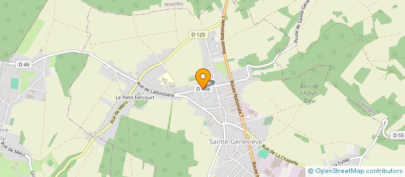 localisation de l'entreprise MADAME MORGANE HOUPIN  SAINTE-GENEVIEVE