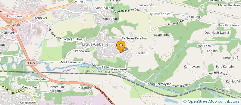 localisation de l'entreprise MADAME MORGANE HUELLOU  ERGUE-GABERIC