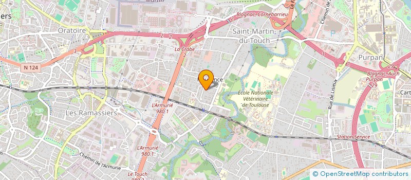 localisation de l'entreprise MADAME MORGANE HUGUES  TOULOUSE