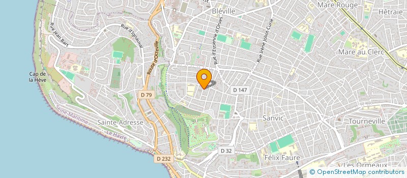 localisation de l'entreprise MADAME MORGANE HURE  LE HAVRE