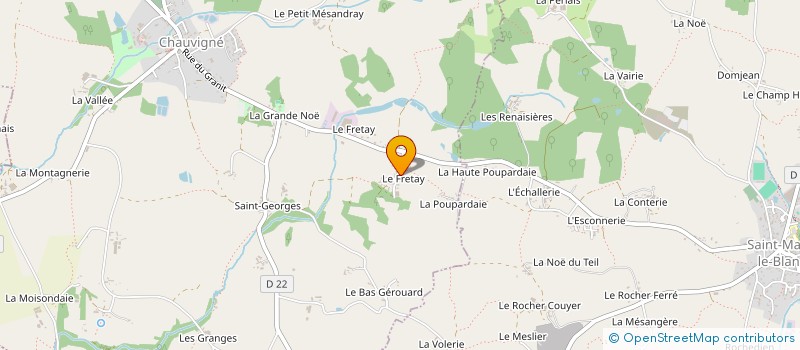 localisation de l'entreprise MADAME MORGANE JALRAS  CHAUVIGNE