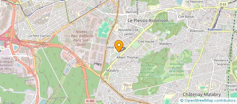 localisation de l'entreprise MADAME MORGANE JOB  LE PLESSIS-ROBINSON