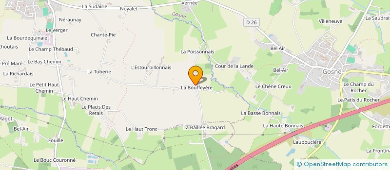 localisation de l'entreprise MADAME MORGANE JOUBAUD  ERCE-PRES-LIFFRE