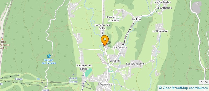 localisation de l'entreprise MADAME MORGANE JOUENNE à AUTRANS-MEAUDRE EN VERCORS