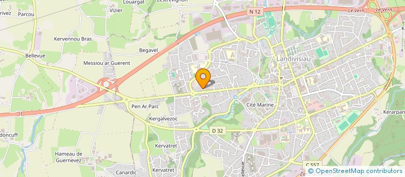 localisation de l'entreprise MADAME MORGANE KERGROACH  LANDIVISIAU