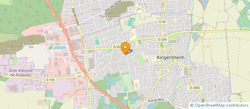 localisation de l'entreprise MADAME MORGANE KERN à KINGERSHEIM
