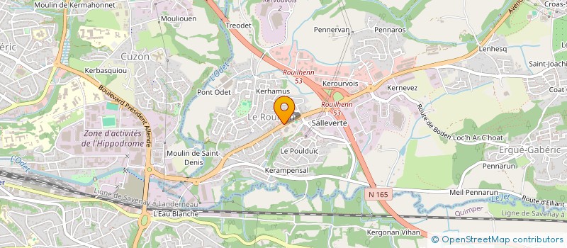 localisation de l'entreprise MADAME MORGANE KERSAUDY à ERGUE-GABERIC