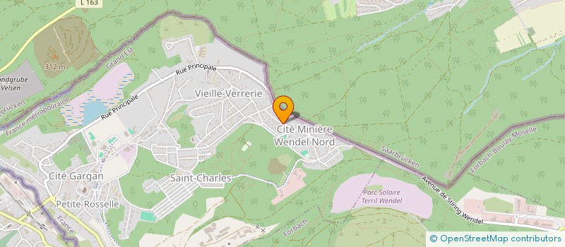 localisation de l'entreprise MADAME MORGANE KESSALY  PETITE-ROSSELLE