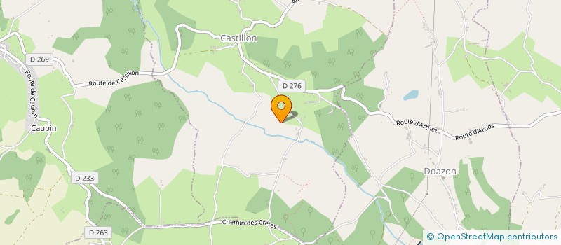 localisation de l'entreprise MADAME MORGANE KOPF  CASTILLON (CANTON D'ARTHEZ-DE-BEARN)