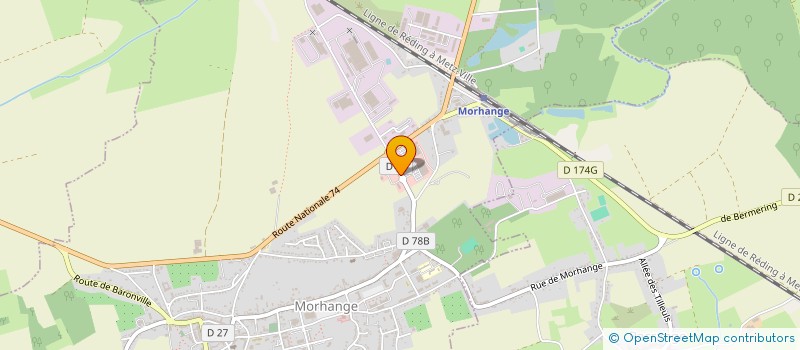 localisation de l'entreprise MADAME MORGANE LACK  MORHANGE