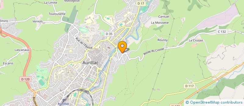 localisation de l'entreprise MADAME MORGANE LACOMBE à AURILLAC