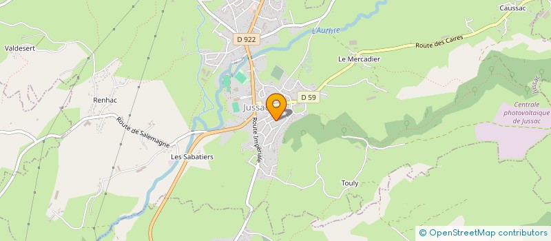 localisation de l'entreprise MADAME MORGANE LAFON à JUSSAC