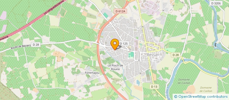 localisation de l'entreprise MADAME MORGANE LAGUILLIER  BESSAN