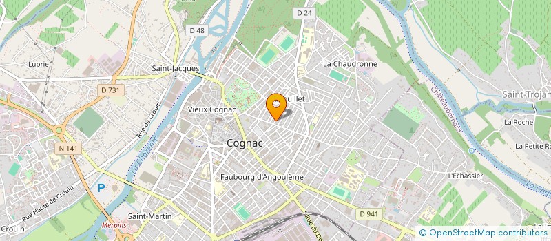 localisation de l'entreprise MADAME MORGANE LASSALLE à COGNAC