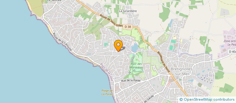 localisation de l'entreprise MADAME MORGANE LAUSSUCQ  BRETIGNOLLES-SUR-MER