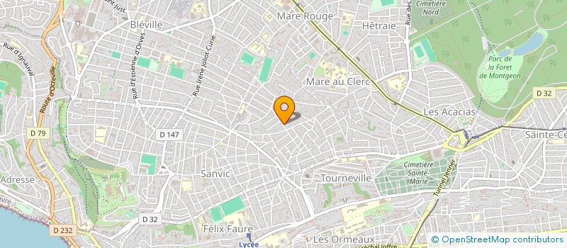 localisation de l'entreprise MADAME MORGANE LE BEL  LE HAVRE