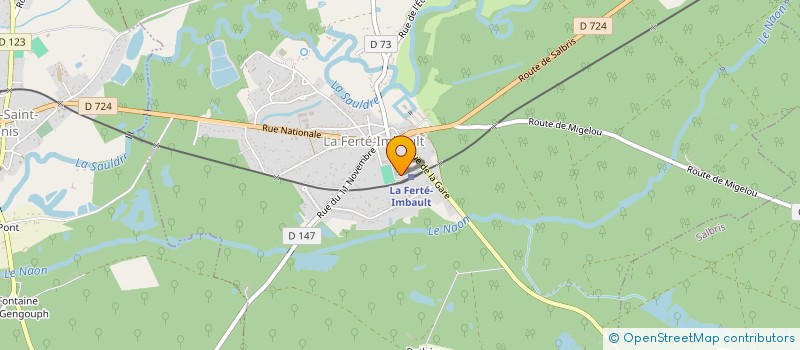 localisation de l'entreprise MADAME MORGANE LE BON  LA FERTE-IMBAULT