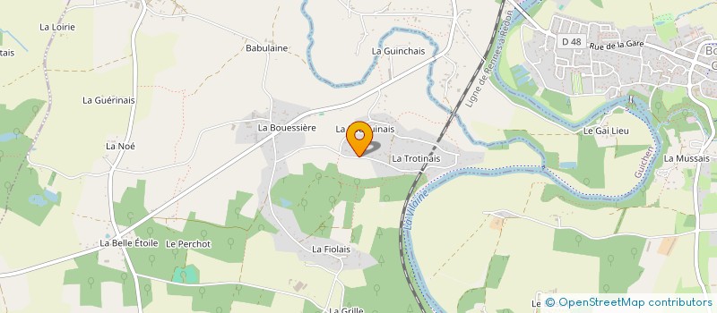 localisation de l'entreprise MADAME MORGANE LE BORGNE  SAINT-SENOUX