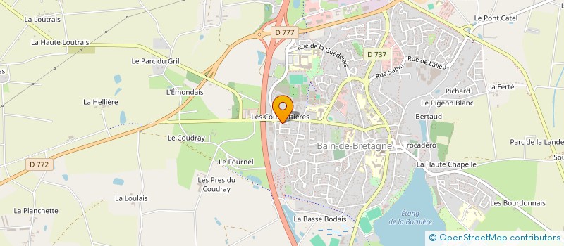 localisation de l'entreprise MADAME MORGANE LE CAER  BAIN-DE-BRETAGNE