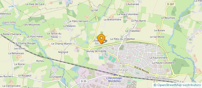 localisation de l'entreprise MADAME MORGANE LE CAM  L'HERMITAGE