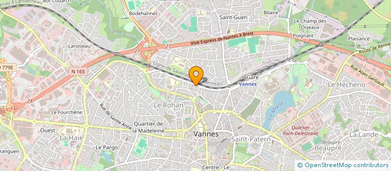 localisation de l'entreprise MADAME MORGANE LE FRANC à VANNES