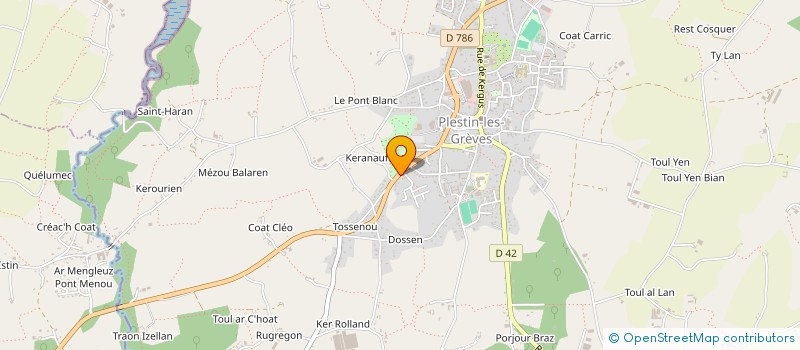 localisation de l'entreprise MADAME MORGANE LE GROS  PLESTIN-LES-GREVES