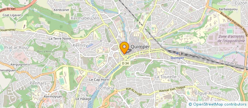 localisation de l'entreprise MADAME MORGANE LE GUELLEC à QUIMPER