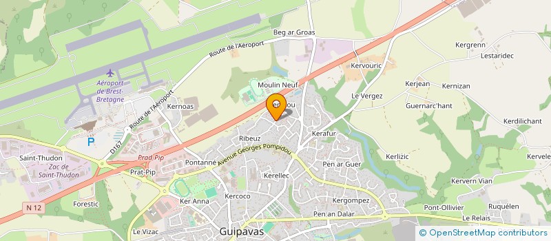 localisation de l'entreprise MADAME MORGANE LE JAR à GUIPAVAS
