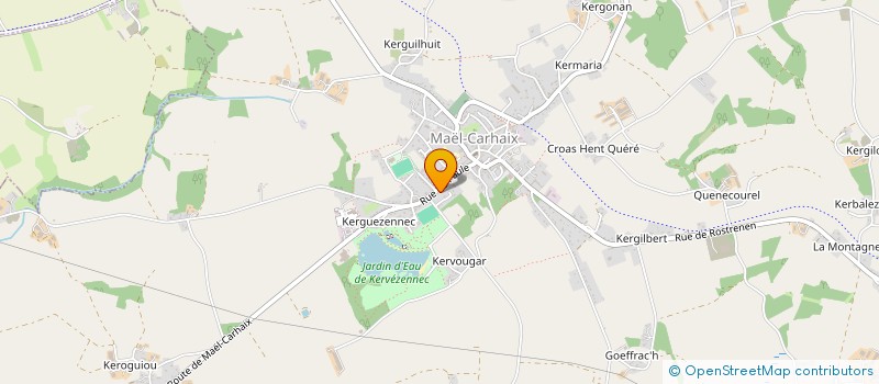 localisation de l'entreprise MADAME MORGANE LE LAY  MAEL-CARHAIX