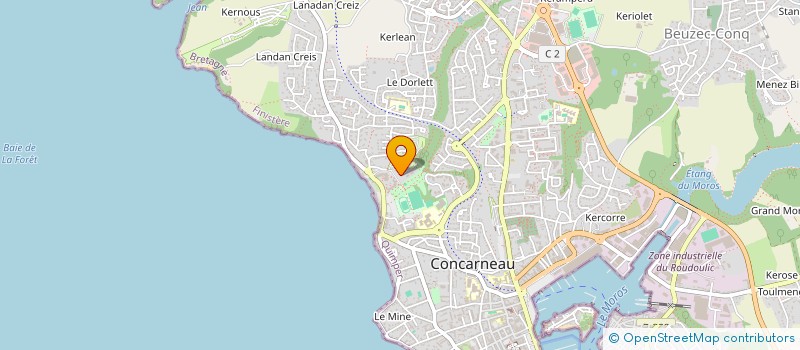 localisation de l'entreprise MADAME MORGANE LE MAITRE à CONCARNEAU