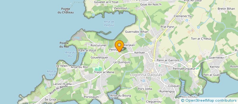 localisation de l'entreprise MADAME MORGANE LE MANISSIER  LOGONNA-DAOULAS