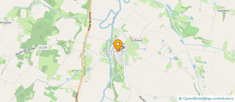 localisation de l'entreprise MADAME MORGANE LE MORVAN  MONCRABEAU