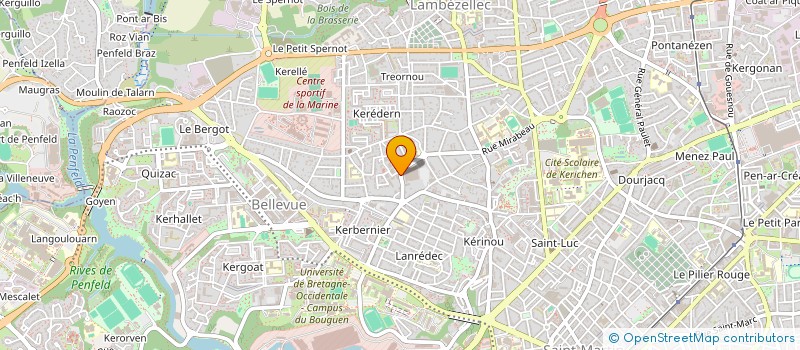 localisation de l'entreprise MADAME MORGANE LE RICHE à BREST