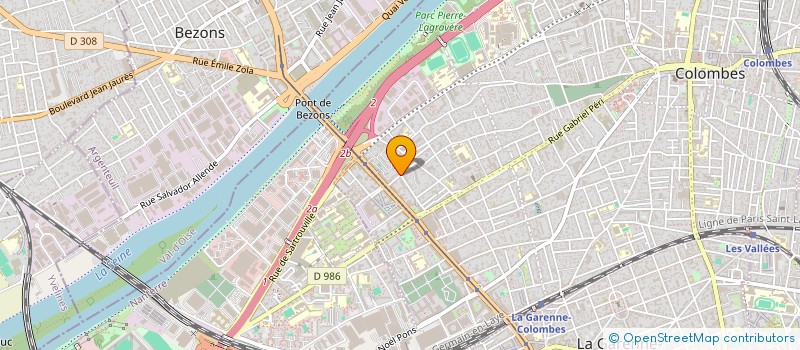 localisation de l'entreprise MADAME MORGANE LEBEAU  COLOMBES