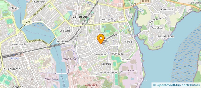 localisation de l'entreprise MADAME MORGANE LEBON  LANESTER