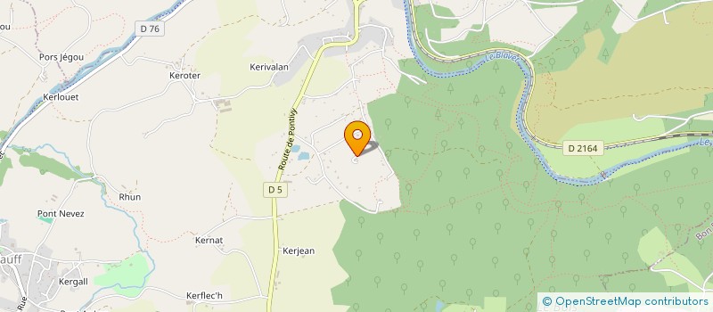 localisation de l'entreprise MADAME MORGANE LEBOSQ  PLELAUFF