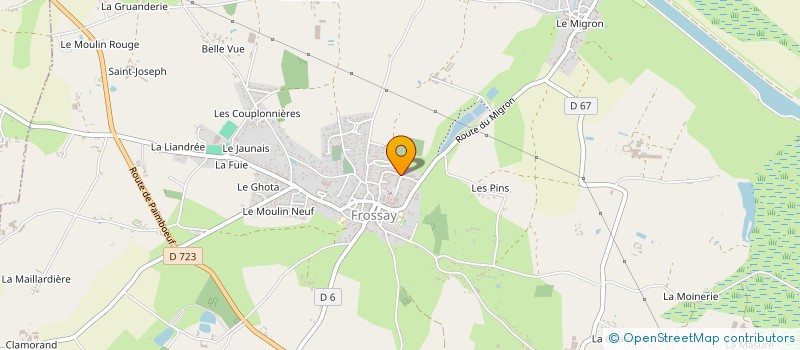 localisation de l'entreprise MADAME MORGANE LECLAIR  FROSSAY