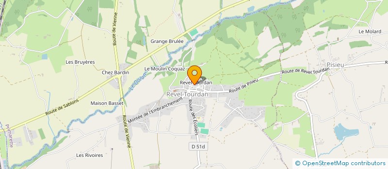 localisation de l'entreprise MADAME MORGANE LECURU  REVEL-TOURDAN