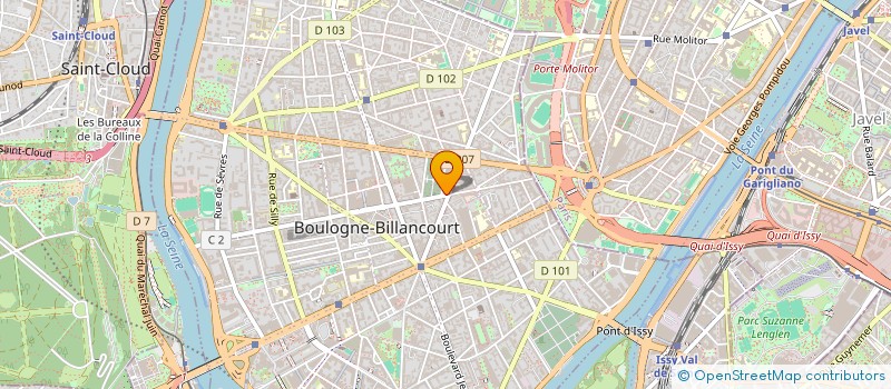 localisation de l'entreprise MADAME MORGANE LEGER à BOULOGNE-BILLANCOURT