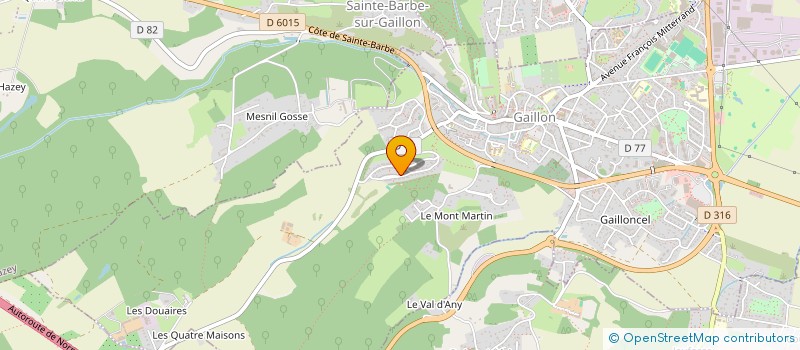 localisation de l'entreprise MADAME MORGANE LEGRAND  GAILLON