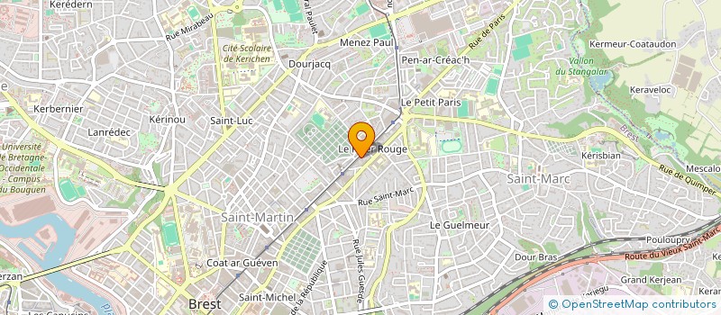 localisation de l'entreprise MADAME MORGANE LEJEUNE à BREST