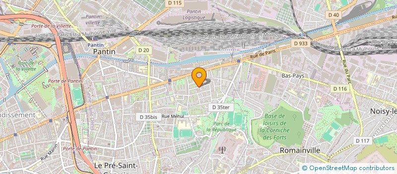 localisation de l'entreprise MADAME MORGANE LEPRINCE  PANTIN